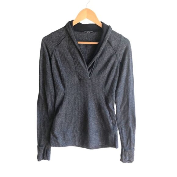 Lululemon Think Fast Pullover Size 4 Heathered Herringbone - Picture 6 of 12